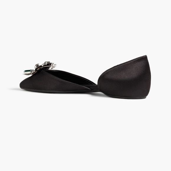 Roger Vivier Embellished satin point-toe flats - size 9 - New without Box - Picture 9 of 9